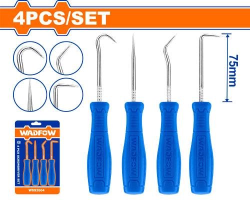 Set de 4 Crochets de Précision 75 mm WSS2604 WADFOW