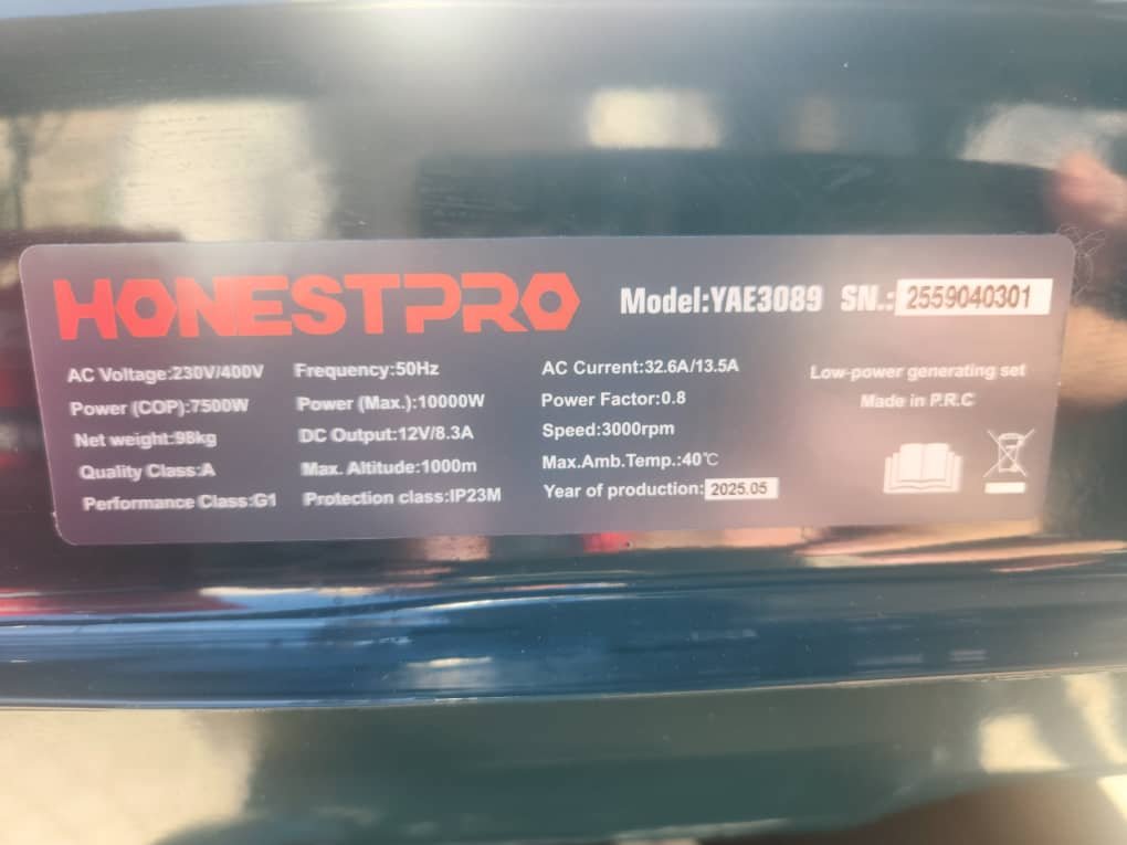 Groupe électrogène essence 10KW - 220/380 volt – Image 2