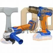 KIT 2 PIECES MEULEUSE 115mm& PERCEUSE 20V – Image 3