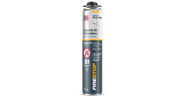 MOUSSE POLYURÉTHANE COUPE-FEU 4H QS TECNOFOAM FS-20 P (750 ML) – Image 3