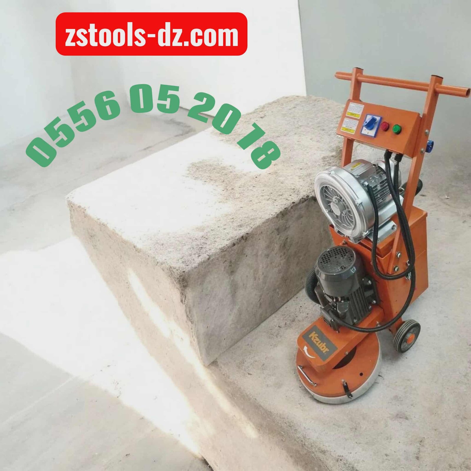 PONCEUSE A BETON AVEC ASPIRATEUR INTEGRE' 220V