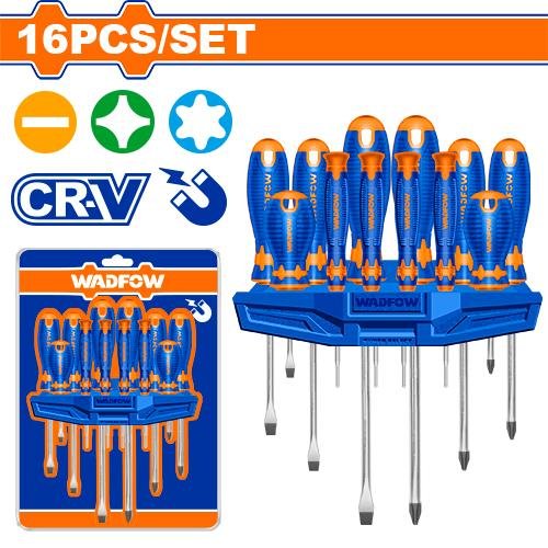 SERIE TOURNEVIS PROFESSIONEL 16 PIECES WADFOOW