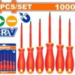 JEU DE TOURNEVIS ISOLANT 1000V 7PCS WADFOW