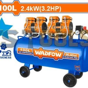 COMPRESSEUR A AIR 100L SILENCIEUX WADFOW