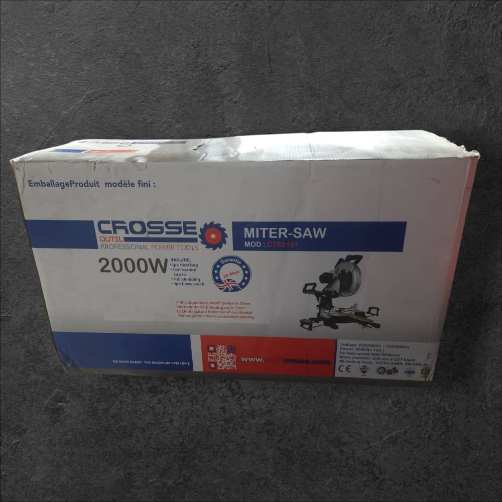 SCIE A ONGLET 305MM 2000 WATT CROSSE