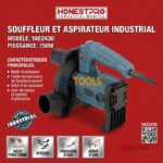 Aspirateur et Souffleur Industriel 750W HONESTPRO YAE2430