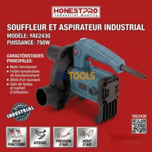 Aspirateur et Souffleur Industriel 750W HONESTPRO YAE2430