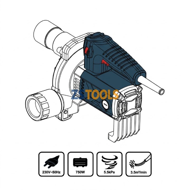 Aspirateur et Souffleur Industriel 750W HONESTPRO YAE2430 – Image 3