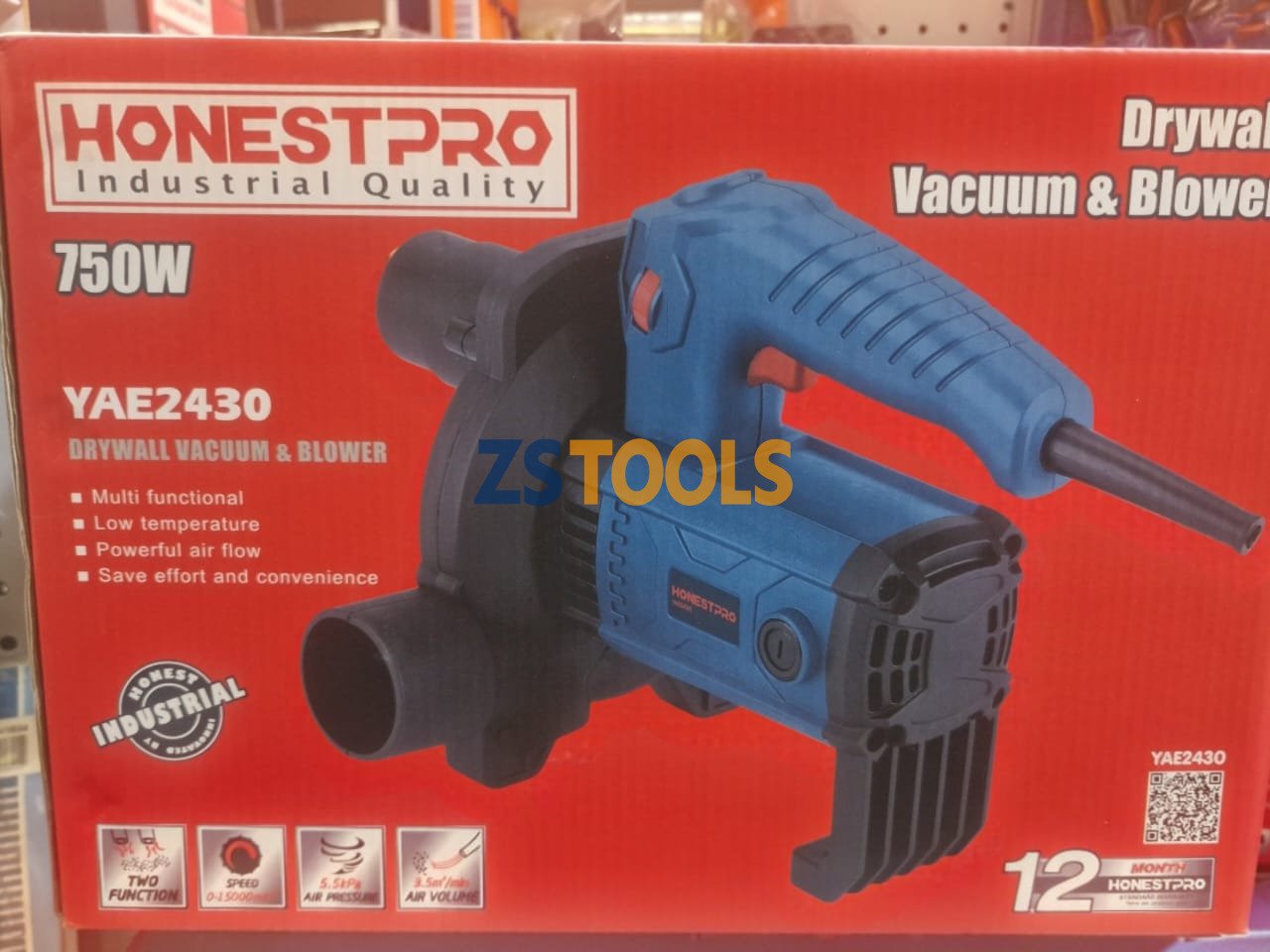 Aspirateur et Souffleur Industriel 750W HONESTPRO YAE2430 – Image 2