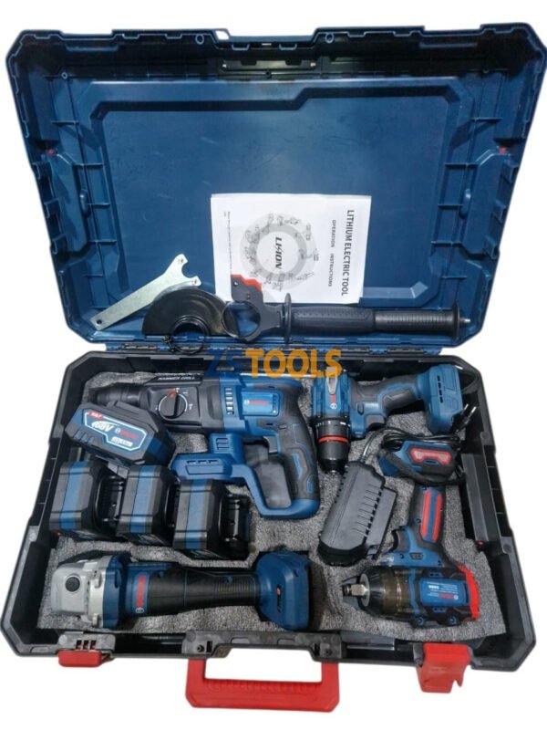 Kit professionnel de quatre outils électroportatifs sans fil