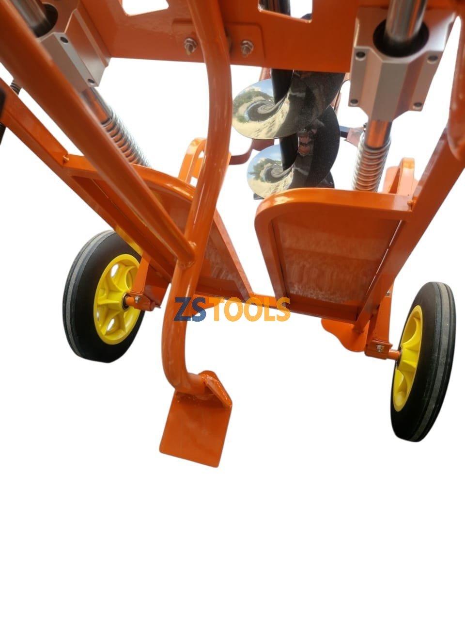 Foreuse thermique sur chariot 43 cc pour plantation et forage de sol